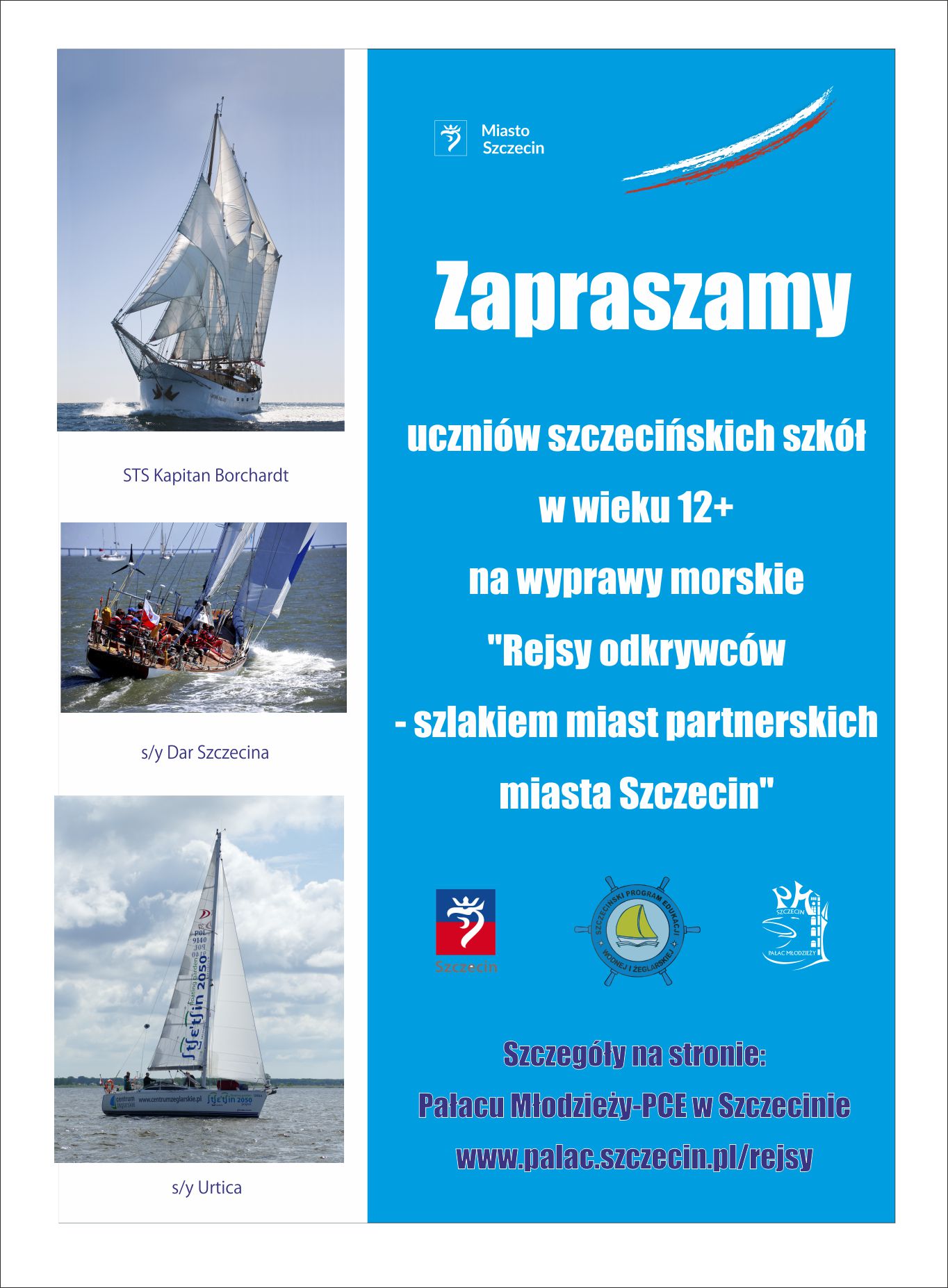 nabór, rejs odkrywców, plakat