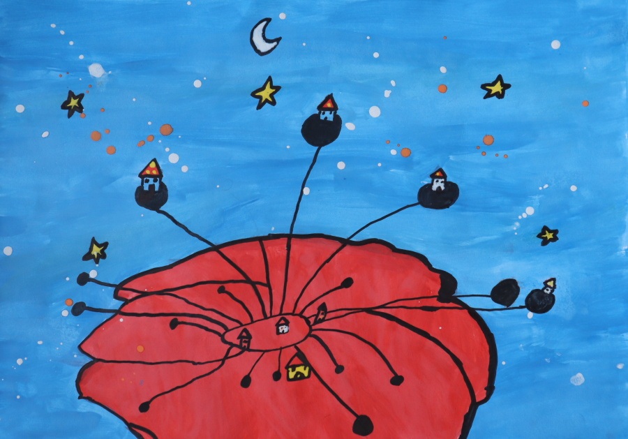 Praca plastyczna, konkursowa - makówka