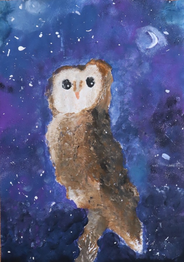 Praca plastyczna, konkursowa - sowa