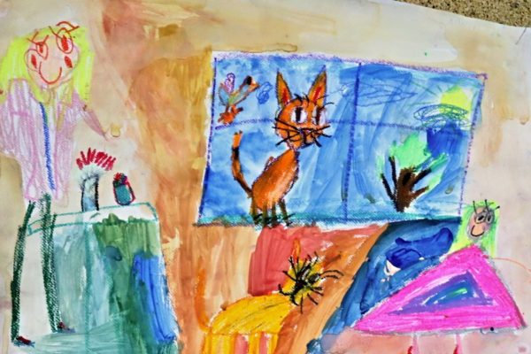 praca pastyczna - portret kota