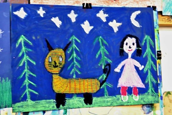 praca pastyczna - portret kota