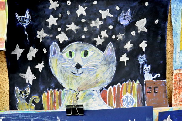 praca pastyczna - portret kota