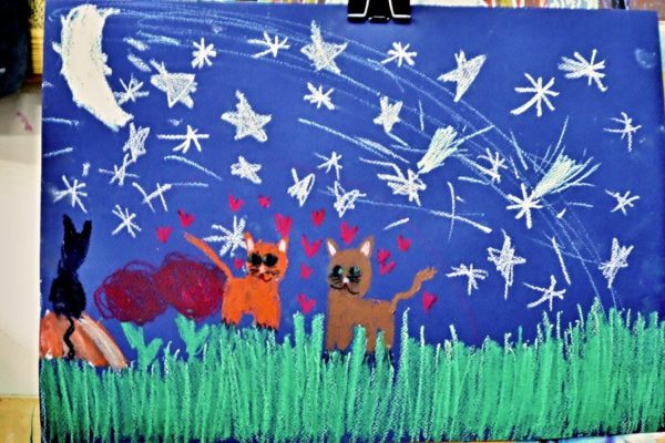 praca pastyczna - portret kota