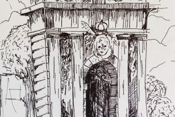 nagrodzona praca plastyczna prestawiawiąca Szczecin