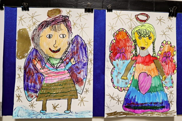 portrety aniołów = prace plastyczne uczestników