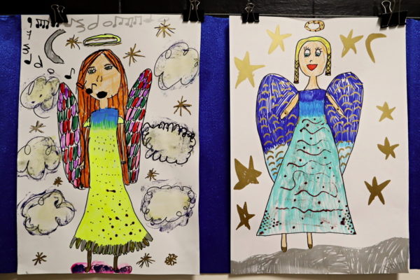 portrety aniołów = prace plastyczne uczestników