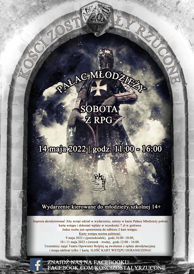 plakat zapraszający na 47 sobotę z RPG