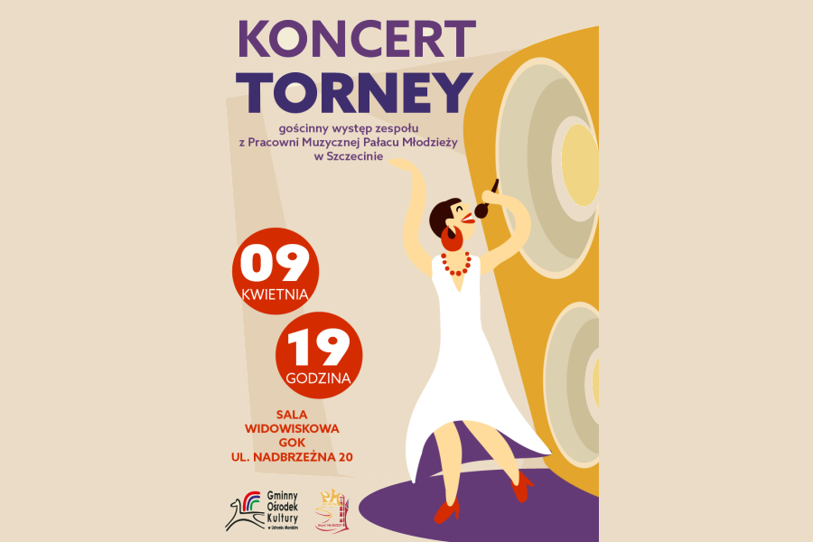 plakat dotyczący koncertu zespołu Torney