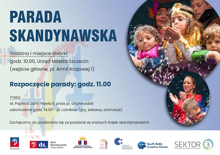 plakat informujący o paradzie skandynawskiej