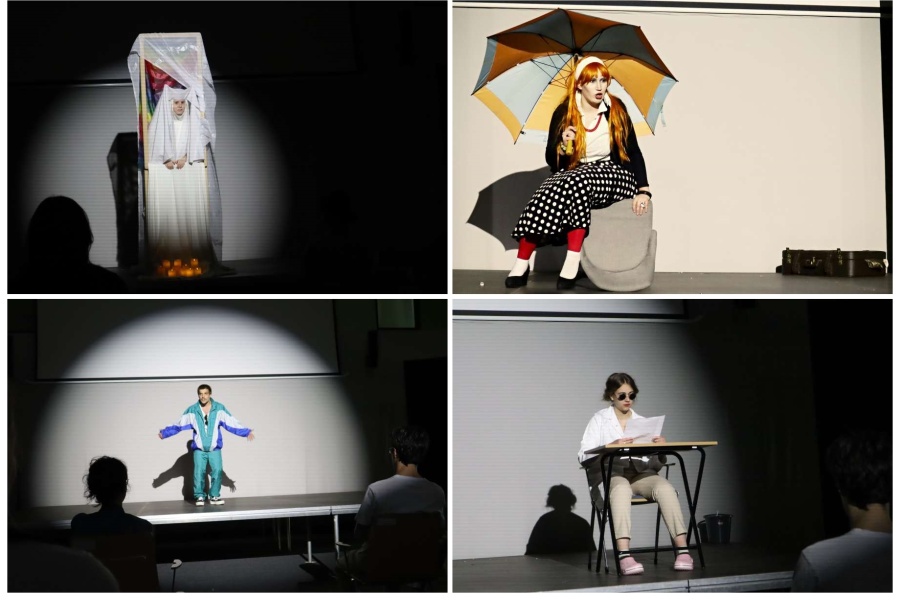 kolaż 4 zdjęć ze spektakli