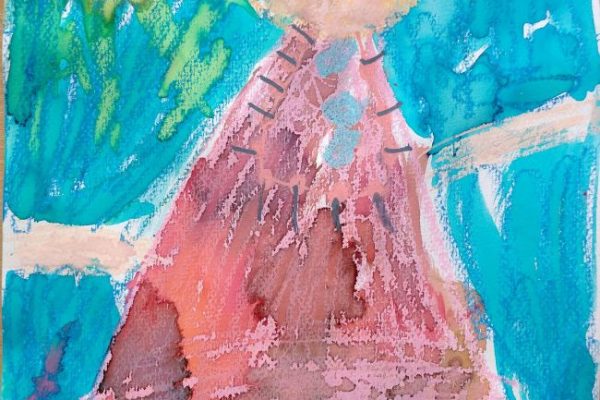 praca plastyczna przedstawijąc mamę