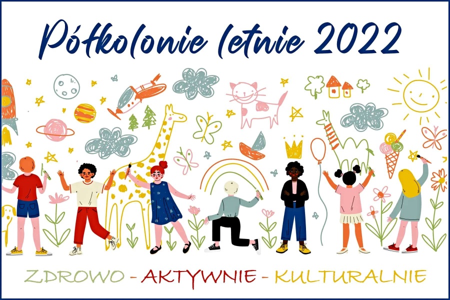 banerek graficzny Półkolonie Letnie 2022