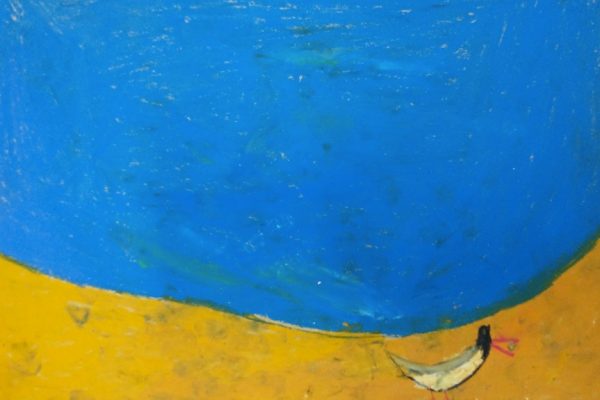 praca plastyczna przedstawiająca ostrygojada