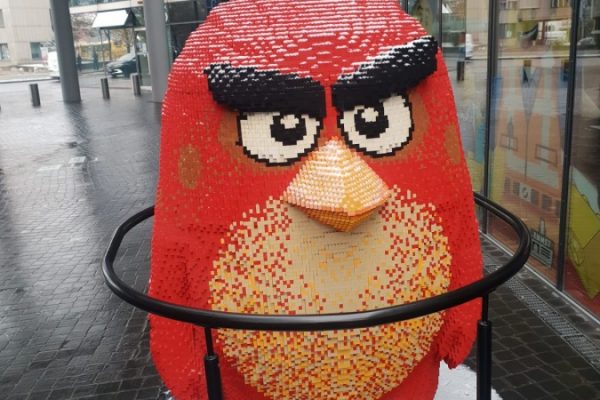 angry birds z klocków Lego