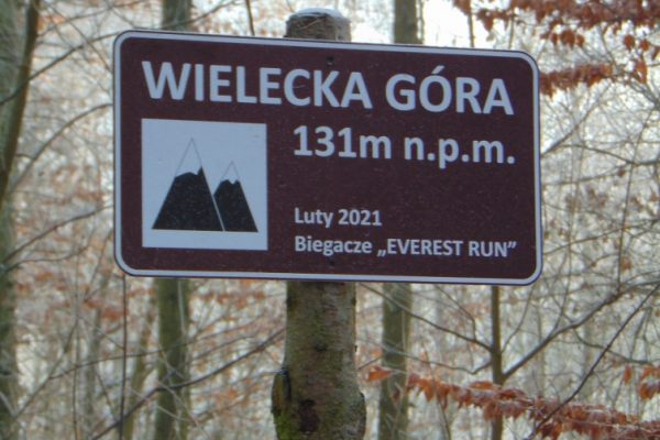 tabliczka informacyjna – Wielecka Góra