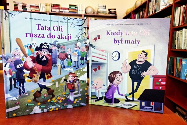 okładki zakupionych książek do biblioteki