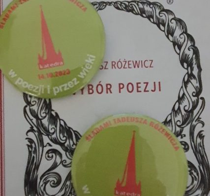 książka wybór poezji i plakietki