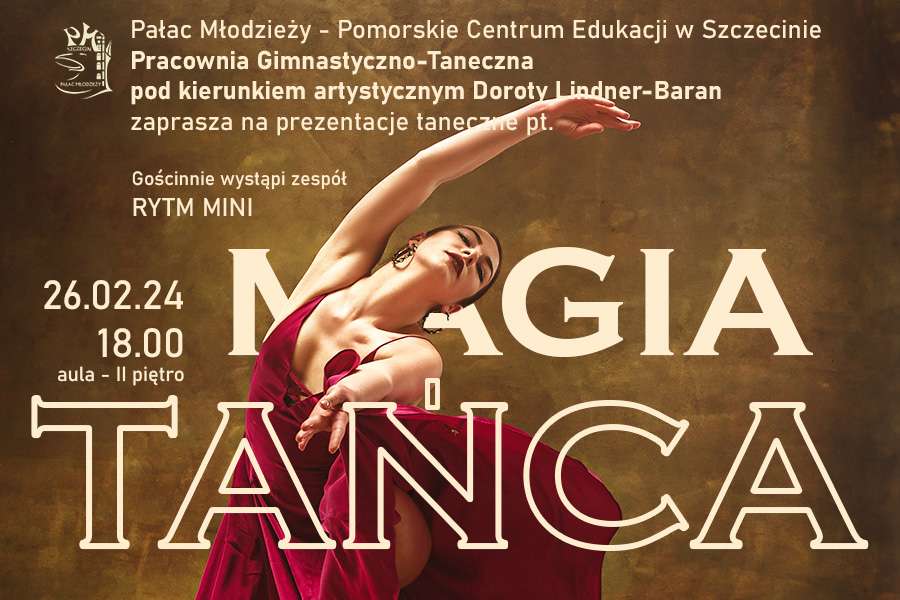 grafika z informacją o prezentacjach tanecznych