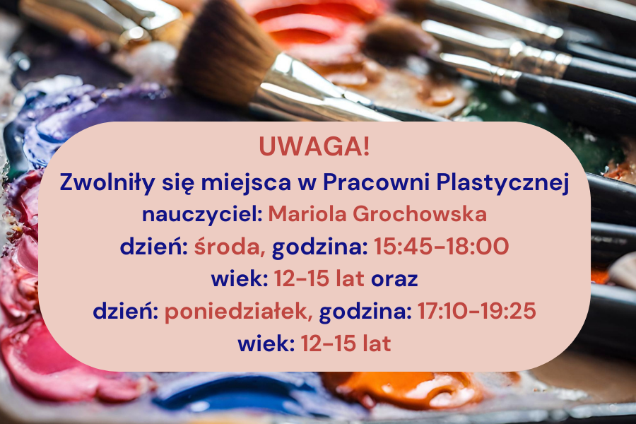 informacje o wolnych miejscach