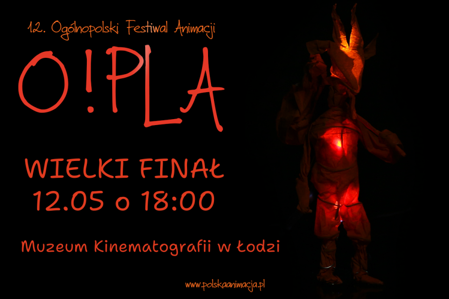 plakat informujący o dacie finału festiwalu OPla