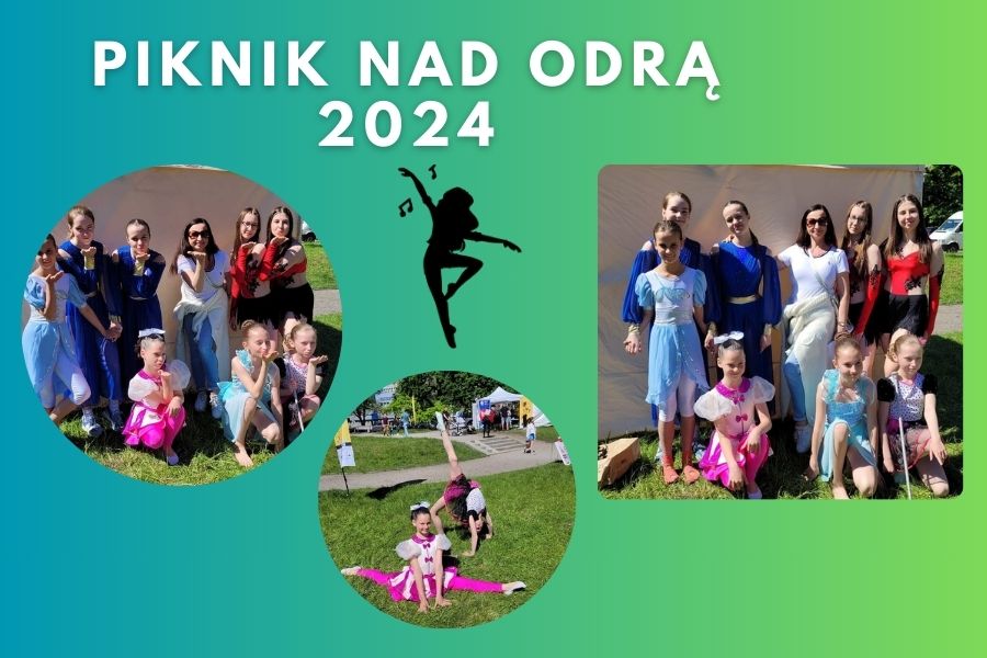 kolaż trzech zdjęć z napisem piknik nad odrą