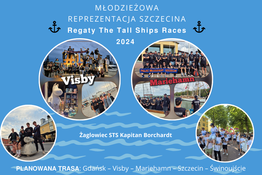 kolaż zdjęć z rejsu