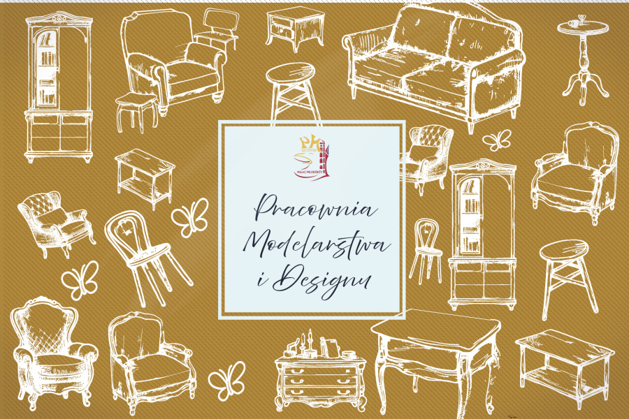 grafika z napisem pracownia modelarstwa i designu