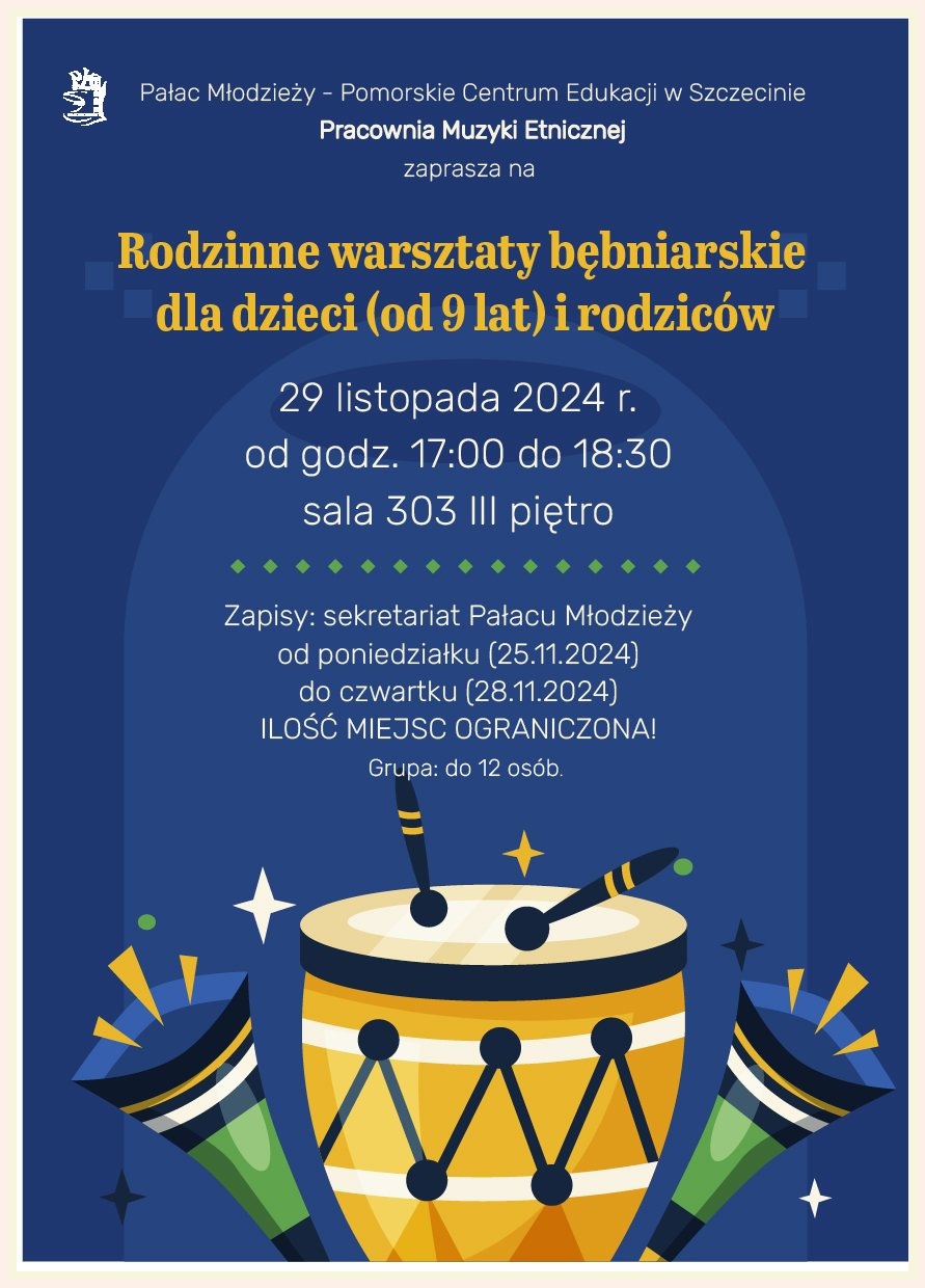 plakat informujący o warsztatach