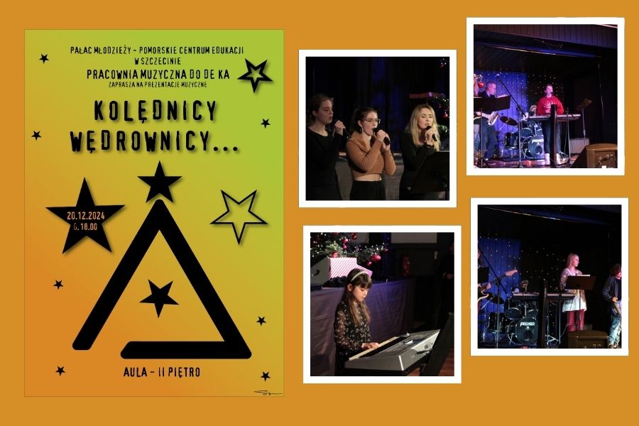 grafika z plakatem i zdjęciami z koncertu