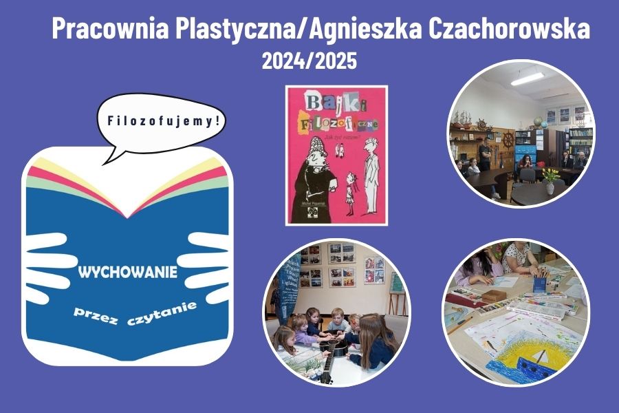 kolaż zdjęć do projektu wychowanie przez czytanie