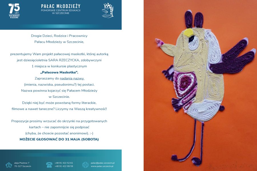 informacja o głosowaniu i nagrodzona praca