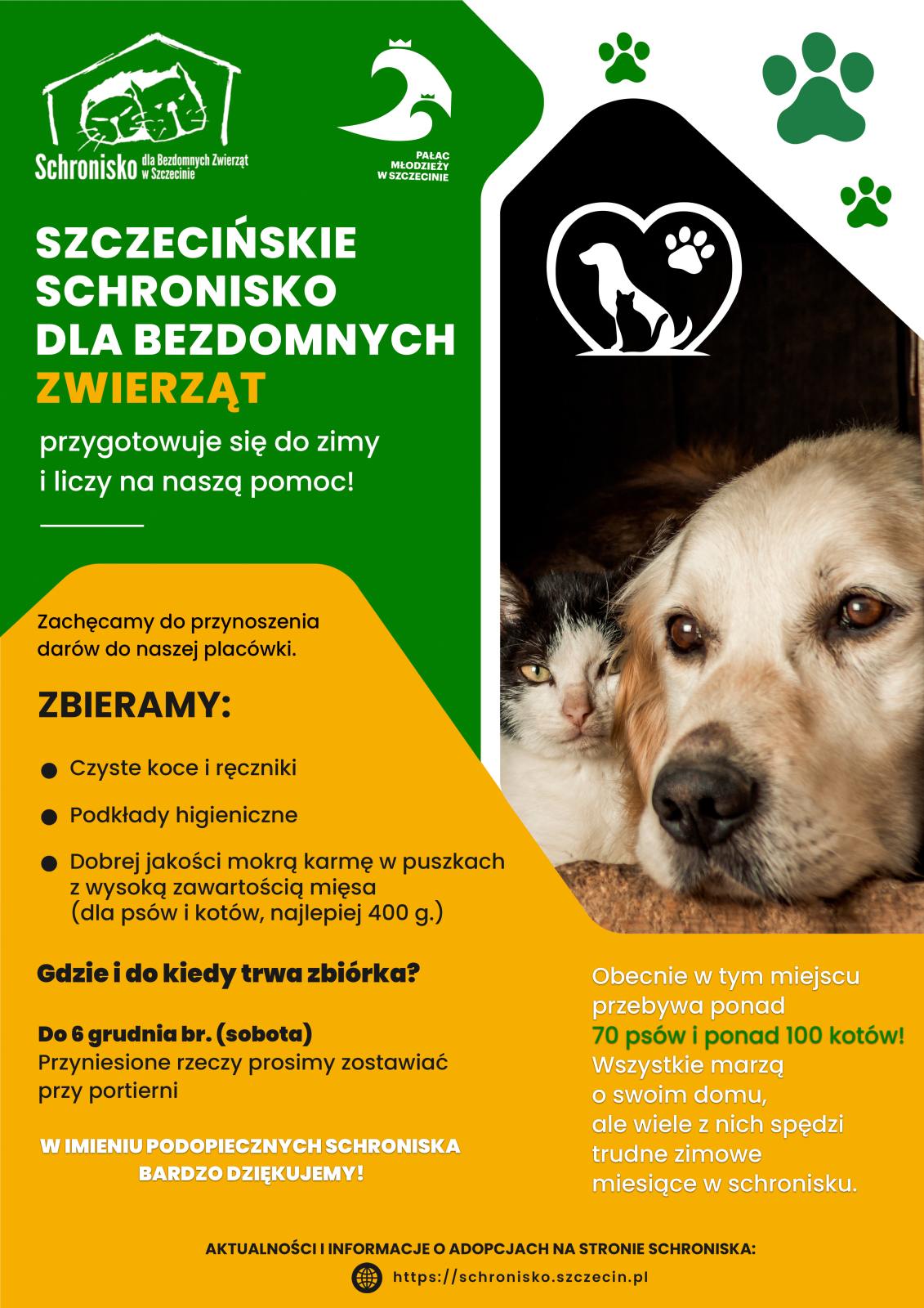 plakat z informacją o zbiórce