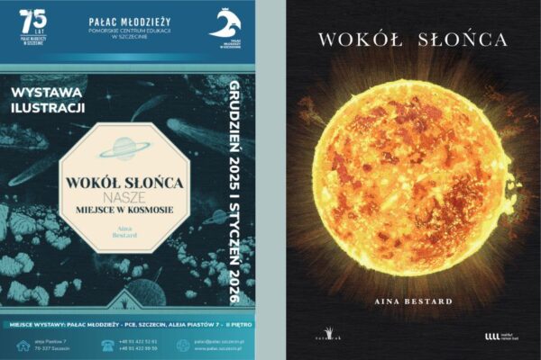 dwa plakaty informujące o wystawie