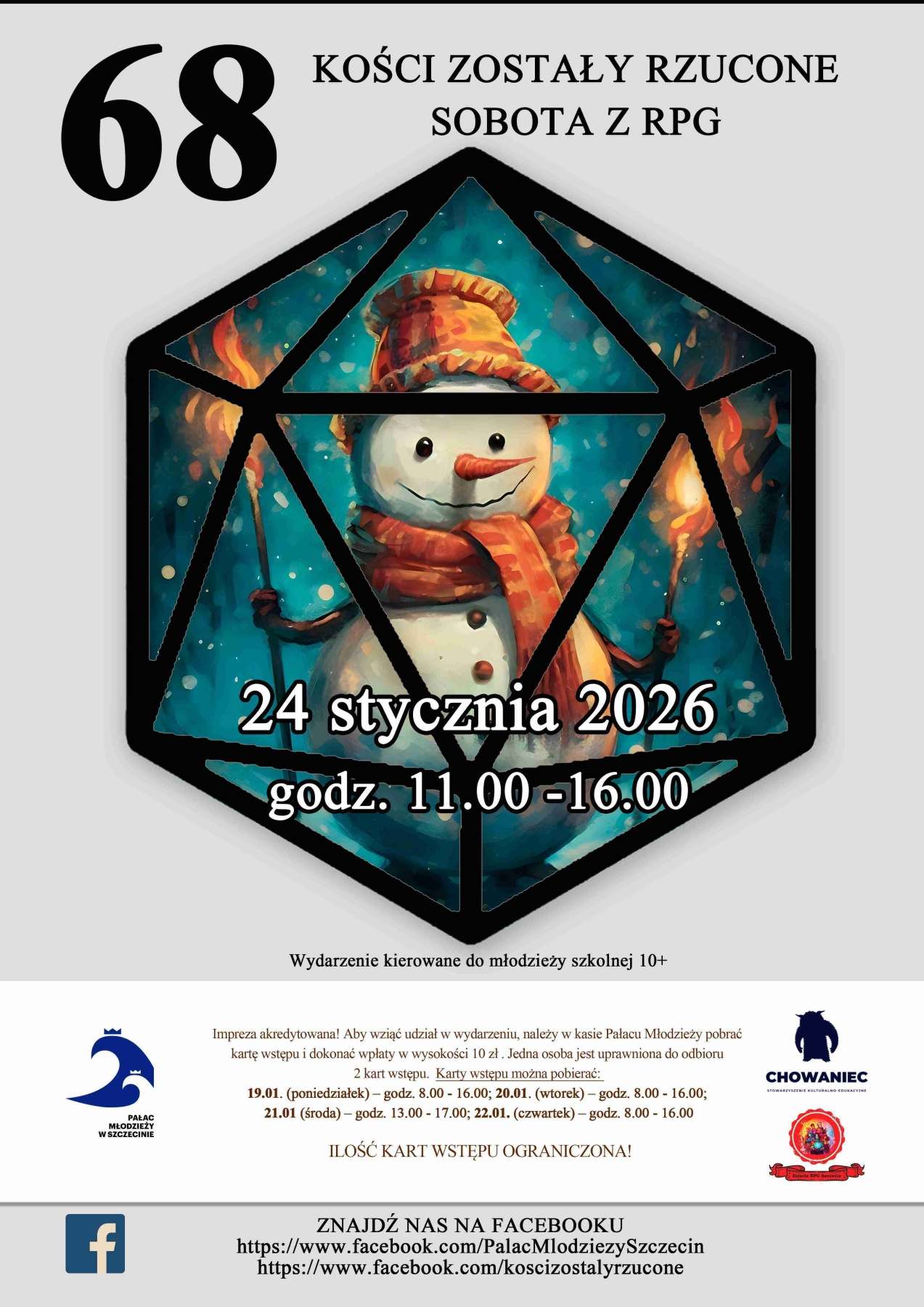 plakat informujący o sobocie z rpg