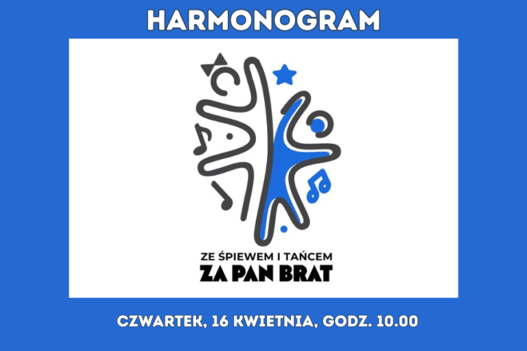 logo przeglądu z napisem: HARMONOGRAM