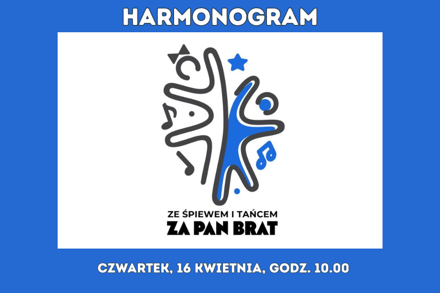 logo przeglądu z napisem: HARMONOGRAM