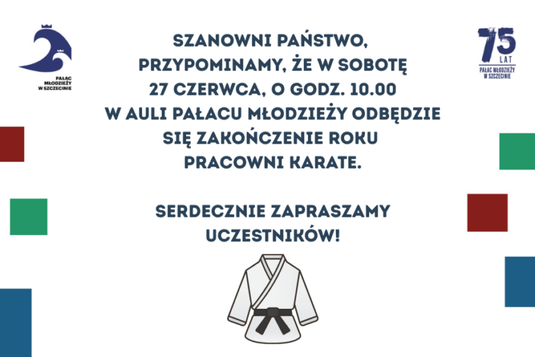 informacja o zakonczeniu roku