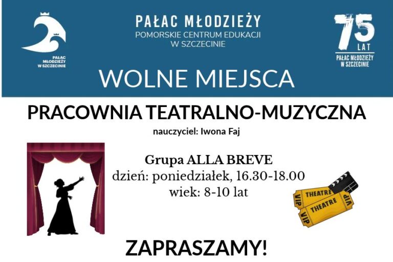 grafika z informacją o wolnych miejscach