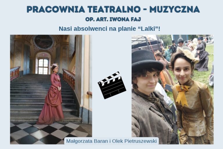 dwa zdjęcia z planu